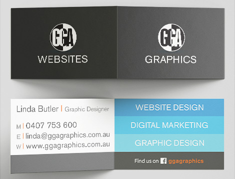 Folded business card by business card by Kdee Designs