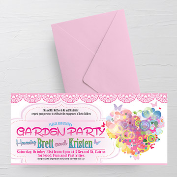 Invitation design and printing by Kdee Designs