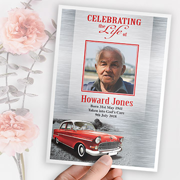 Funeral booklet design and print service by Kdee Designs